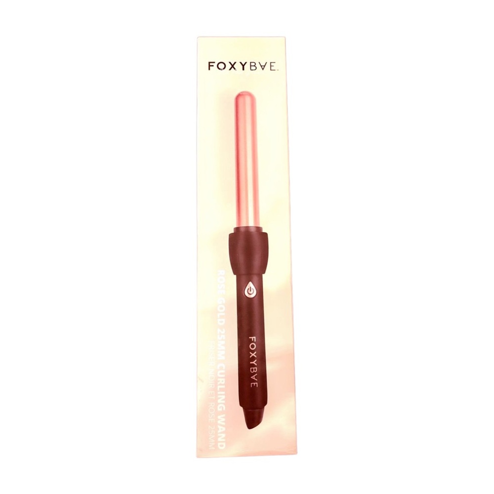 FoxyBae Rose Gold Single Barrel Curling Iron 25mm Wand Fox - New in Box